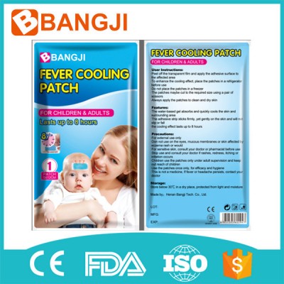 Factory price fever cooling gel pack cool fever patch for Baby health care product